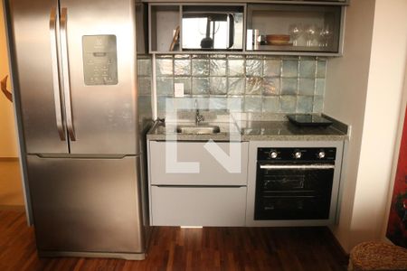 Sala e Cozinha Integrada de apartamento à venda com 1 quarto, 33m² em Perdizes, São Paulo