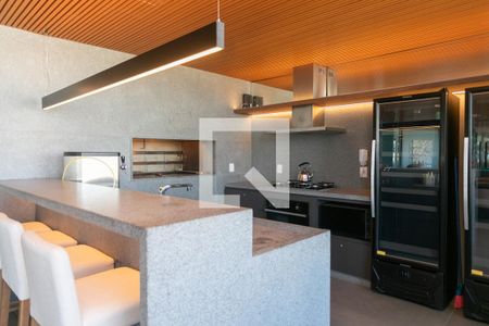 Área comum - Salão de festas de apartamento à venda com 1 quarto, 40m² em Rio Branco, Porto Alegre
