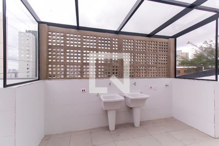 Área comum - Lavanderia de kitnet/studio para alugar com 1 quarto, 36m² em Vila Prudente, São Paulo