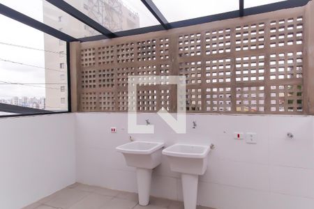 Área comum - Lavanderia de kitnet/studio para alugar com 1 quarto, 36m² em Vila Prudente, São Paulo