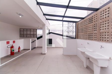 Área comum - Lavanderia de kitnet/studio para alugar com 1 quarto, 36m² em Vila Prudente, São Paulo