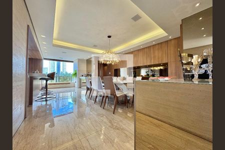 Sala  de apartamento à venda com 4 quartos, 230m² em Vila da Serra, Nova Lima