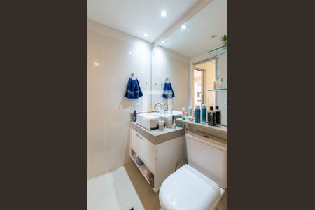 Banheiro da Suíte de apartamento à venda com 1 quarto, 53m² em Vila Guarani, São Paulo