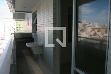 Varanda de apartamento para alugar com 1 quarto, 40m² em Boqueirão, Praia Grande