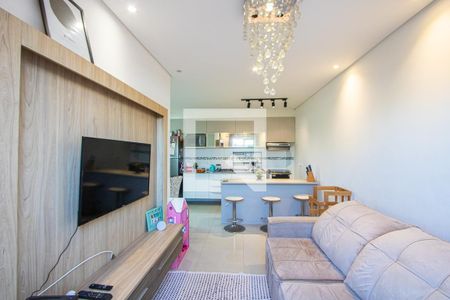 Sala de apartamento à venda com 2 quartos, 49m² em Vila Leopoldina, Santo André