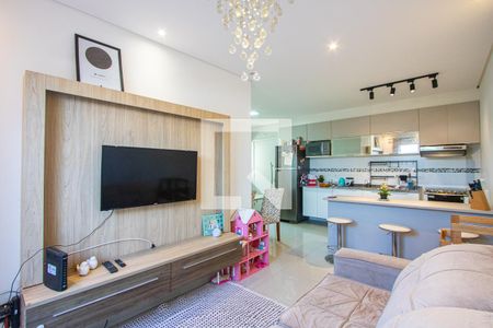 Sala de apartamento à venda com 2 quartos, 49m² em Vila Leopoldina, Santo André