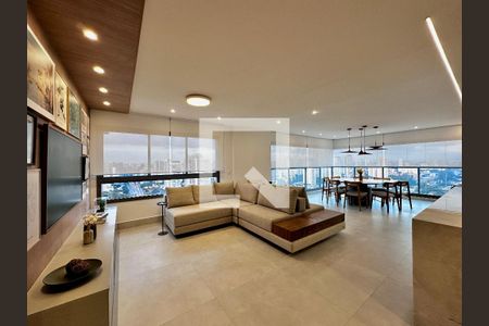 Sala de apartamento à venda com 3 quartos, 131m² em Campo Belo, São Paulo