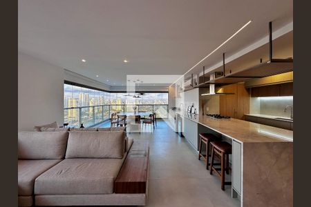 Sala de apartamento à venda com 3 quartos, 131m² em Campo Belo, São Paulo