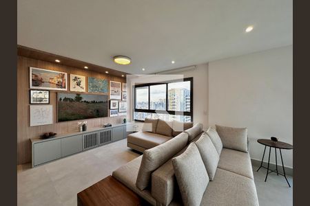 Sala de apartamento à venda com 3 quartos, 131m² em Campo Belo, São Paulo