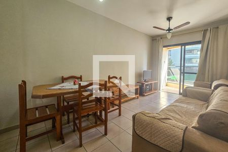 Sala de apartamento para alugar com 1 quarto, 60m² em Loteamento Joao Batista Juliao, Guarujá