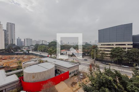 Vista da Varanda de apartamento à venda com 1 quarto, 27m² em Pinheiros, São Paulo