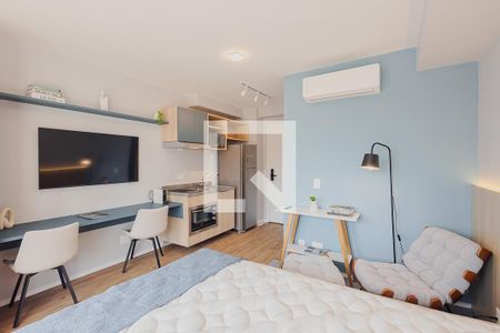 Sala/Quarto de apartamento para alugar com 1 quarto, 25m² em Pinheiros, São Paulo