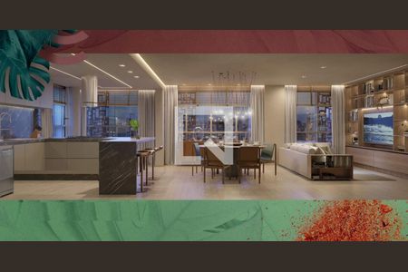 sala de apartamento à venda com 4 quartos, 143m² em Carmo, Belo Horizonte