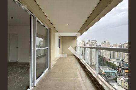 Varanda da Sala de apartamento à venda com 1 quarto, 54m² em Indianópolis, São Paulo