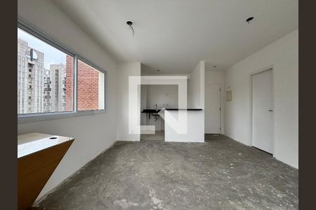 Sala/Cozinha de apartamento à venda com 1 quarto, 54m² em Indianópolis, São Paulo