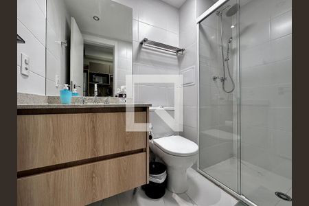 Studio para alugar com 25m², 0 quarto e sem vaga Studio para alugar com 25m², 0 quarto e sem vagaBanheiro