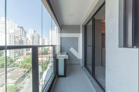 Varanda do Studio de kitnet/studio à venda com 1 quarto, 27m² em Jardim das Acacias, São Paulo