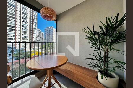Varanda de apartamento para alugar com 1 quarto, 53m² em Jardim das Acacias, São Paulo