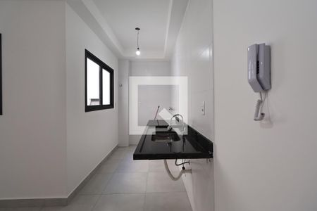Cozinha de apartamento à venda com 2 quartos, 53m² em Vila Guiomar, Santo André