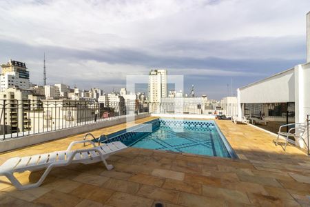 Área comum - Piscina de apartamento para alugar com 1 quarto, 42m² em Jardim Paulista, São Paulo