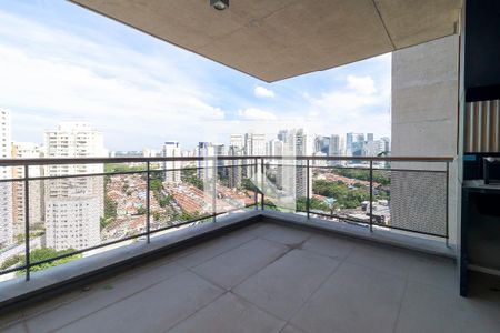 Sala - Varanda de apartamento para alugar com 4 quartos, 165m² em Jardim das Acacias, São Paulo