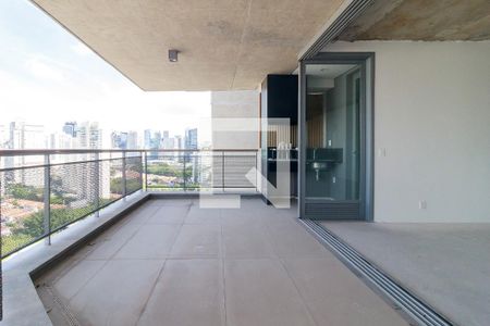 Sala - Varanda de apartamento para alugar com 4 quartos, 165m² em Jardim das Acacias, São Paulo