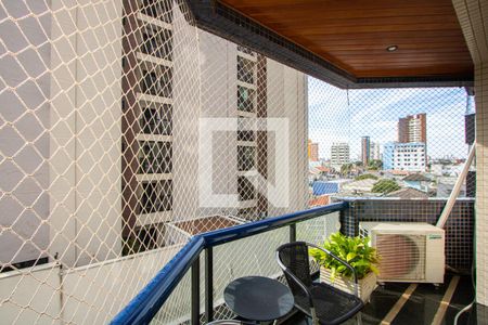 Varanda da sala de apartamento à venda com 4 quartos, 211m² em Jardim, Santo André
