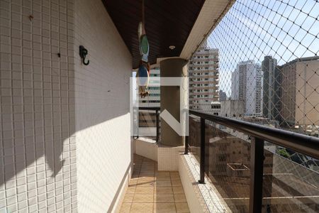 Varanda de apartamento para alugar com 3 quartos, 114m² em Vila Alzira, Guarujá