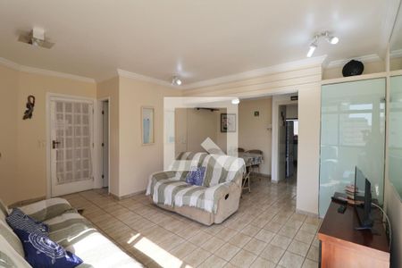 Sala de apartamento para alugar com 3 quartos, 114m² em Vila Alzira, Guarujá