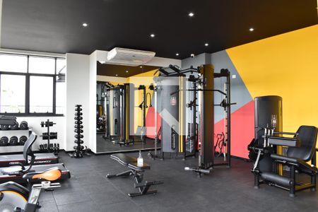Área comum - Academia de kitnet/studio para alugar com 1 quarto, 25m² em Centro, Curitiba