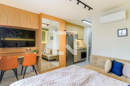 Sala/Quarto de kitnet/studio para alugar com 1 quarto, 26m² em Vila Cordeiro, São Paulo