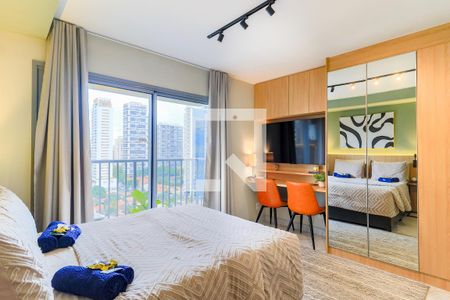 Sala/Quarto de kitnet/studio para alugar com 1 quarto, 26m² em Vila Cordeiro, São Paulo
