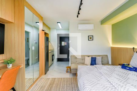 Sala/Quarto de kitnet/studio para alugar com 1 quarto, 26m² em Vila Cordeiro, São Paulo