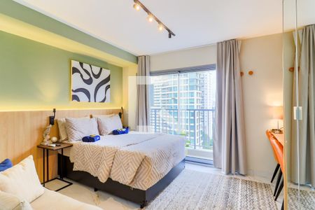 Sala/Quarto de kitnet/studio para alugar com 1 quarto, 26m² em Vila Cordeiro, São Paulo