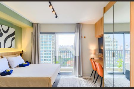 Sala/Quarto de kitnet/studio para alugar com 1 quarto, 26m² em Vila Cordeiro, São Paulo