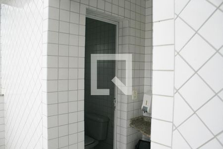 Área comum - Churrasqueira de apartamento para alugar com 1 quarto, 50m² em Vila Caiçara, Praia Grande
