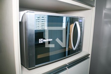 Cozinha de apartamento para alugar com 1 quarto, 50m² em Vila Caiçara, Praia Grande
