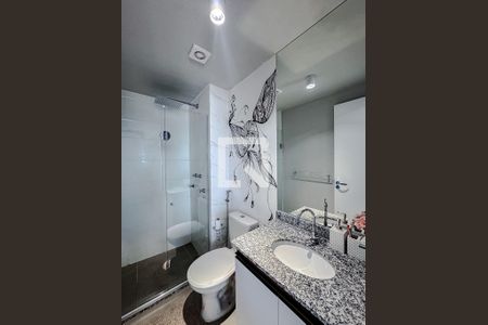 Banheiro de kitnet/studio à venda com 1 quarto, 27m² em Belenzinho, São Paulo