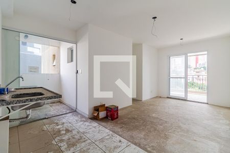Sala/Cozinha de apartamento à venda com 3 quartos, 68m² em Vila Anglo Brasileira, São Paulo