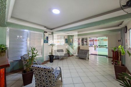 Hall de entrada de apartamento para alugar com 1 quarto, 64m² em Vila Assuncao, Praia Grande