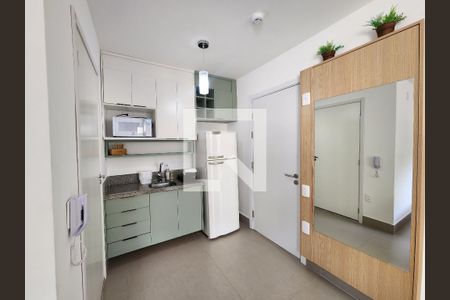 Cozinha de apartamento à venda com 1 quarto, 43m² em Moema, São Paulo