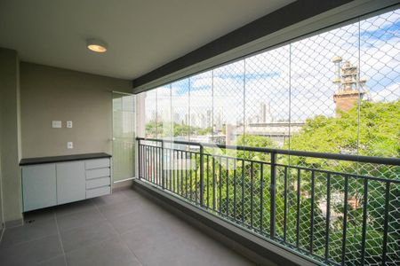 Varanda da Sala de apartamento para alugar com 3 quartos, 84m² em Santo Amaro, São Paulo