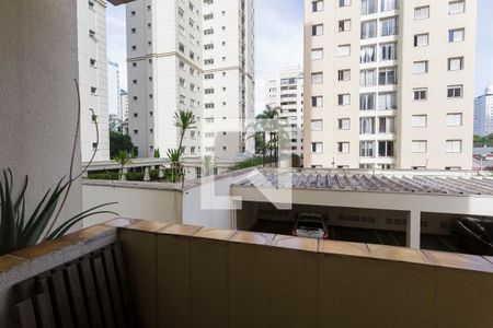 Varanda de apartamento à venda com 1 quarto, 46m² em Indianópolis, São Paulo