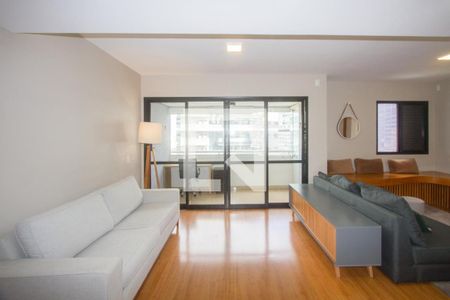 Sala de apartamento para alugar com 3 quartos, 130m² em Santo Amaro, São Paulo