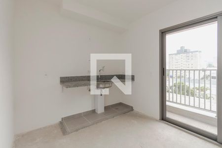 Sala/Cozinha de apartamento à venda com 2 quartos, 45m² em Santo Amaro, São Paulo