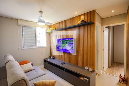 Sala de Estar de apartamento à venda com 2 quartos, 63m² em Vila Inglesa, São Paulo