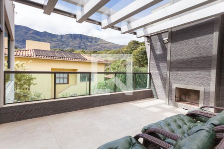 Varanda da Sala de casa de condomínio à venda com 5 quartos, 500m² em Retiro do Chalé, Brumadinho