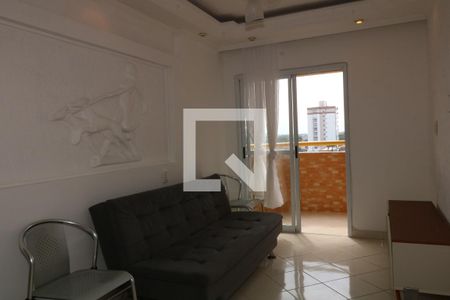 Sala de apartamento para alugar com 1 quarto, 47m² em Vila Caiçara, Praia Grande