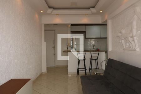 Sala de apartamento para alugar com 1 quarto, 47m² em Vila Caiçara, Praia Grande
