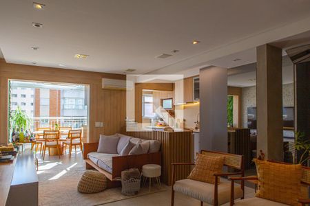 Sala de apartamento à venda com 1 quarto, 90m² em Vila Nova Conceição, São Paulo